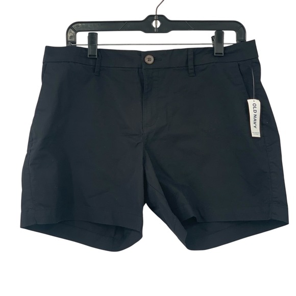 Old Navy Pants - NWT‎ Old Navy Women's Everyday Short Cotton Blend Black High Rise Size 8